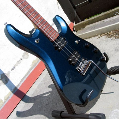 Carbon Blue Pearl A Gallery of Ernie Ball John Petrucci Model Guitars